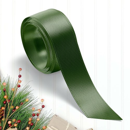 Traditional Green Christmas Grosgrain Ribbon