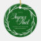 Traditional Green Christmas Photo Ornament
