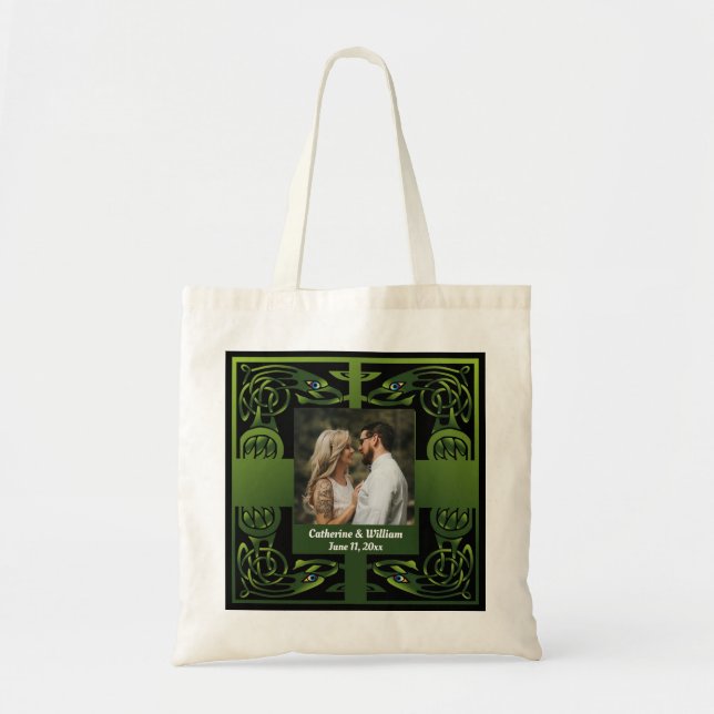 Traditional Green Irish Celtic      Tote Bag (Front)