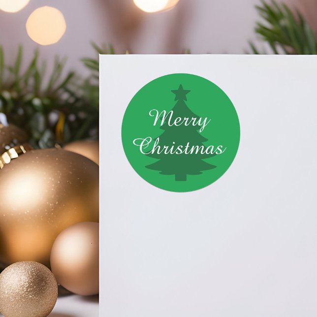 Traditional - Green Merry Christmas Sticker (Creator Uploaded)