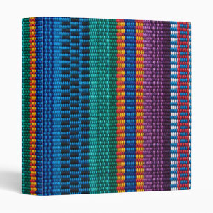 Traditional Guatemala fabric weave Binder