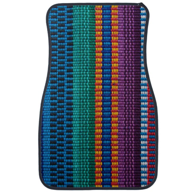 Traditional Guatemala fabric weave Car Mat (Front)
