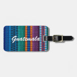 Traditional Guatemala Fabric Weave Custom Text Luggage Tag at Zazzle