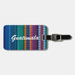 Traditional Guatemala fabric weave custom text Luggage Tag