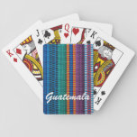 Traditional Guatemala Fabric Weave Custom Text Playing Cards at Zazzle