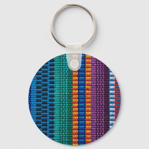 Traditional Guatemala fabric weave Keychain
