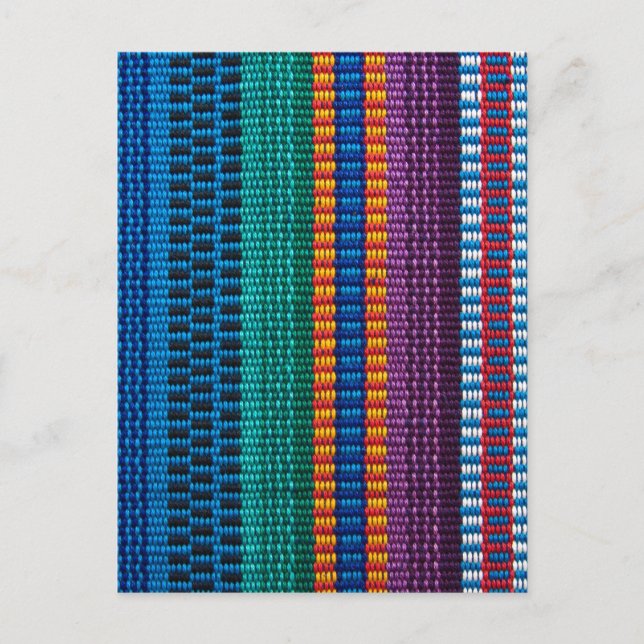 Traditional Guatemala fabric weave Postcard (Front)