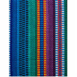 Traditional Guatemala fabric weave Statuette<br><div class="desc">A traditional fabric weave pattern found in Guatemala.  The design is bright and multicolored with red,  blue,  and yellow stripes.  This is a photograph of fabric.</div>