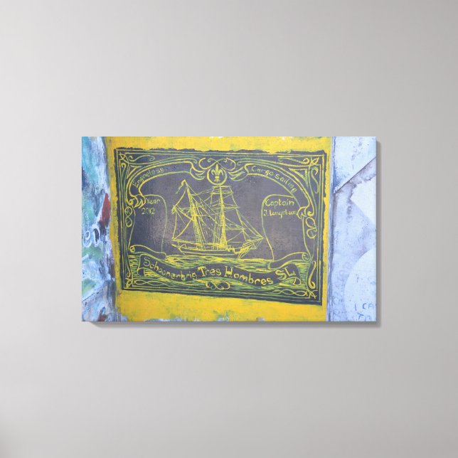 Traditional Harbor Art Canvas Print (Front)