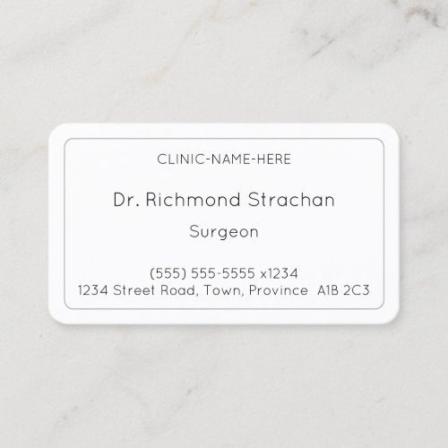 Traditional Health Care Specialist Business Card