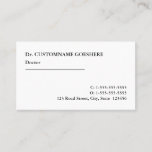 [ Thumbnail: Traditional Healthcare Professional Business Card ]