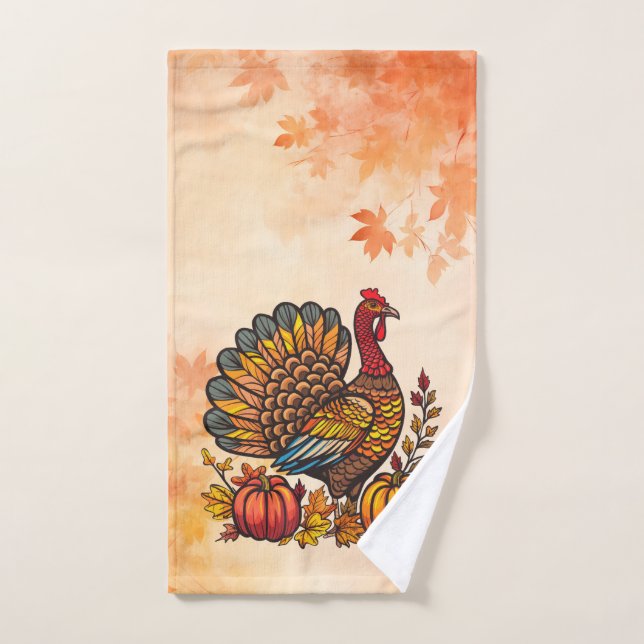 Traditional Holiday Thanksgiving Hand Towel (Hand Towel)