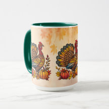 Traditional Holiday Thanksgiving Mug
