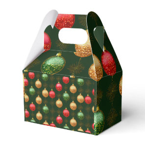 Traditional Holidays Collection Colorful Ornament Favor Boxes