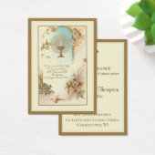 Traditional Holy Card Chalice First Holy Communion (Desk)