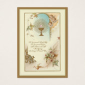 Traditional Holy Card Chalice First Holy Communion (Front)