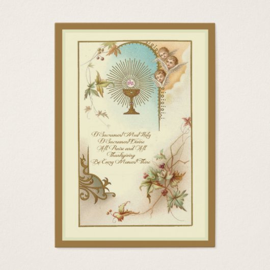 Traditional Holy Card Chalice First Holy Communion (Front)