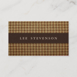 Traditional Houndstooth Business Card