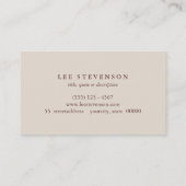 Traditional Houndstooth Business Card (Back)