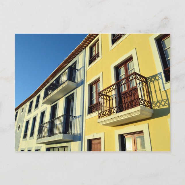 Traditional Houses: Angra do Heroismo, Azores Postcard (Front)