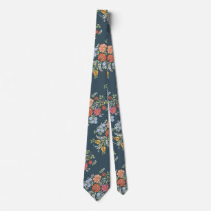 Traditional Hungarian Floral motifs Neck Tie