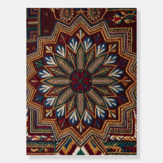 Traditional Hunza Folk Embroidery Graphic art Foam Board