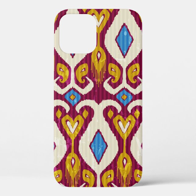 Traditional ikat fabric seamless pattern Case-Mate iPhone case (Back)