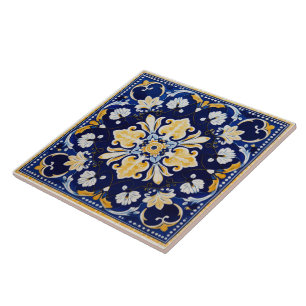 Traditional India Traditional Ornamental Art 2 Ceramic Tile