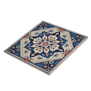 Traditional India Traditional Ornamental Art 3 Ceramic Tile