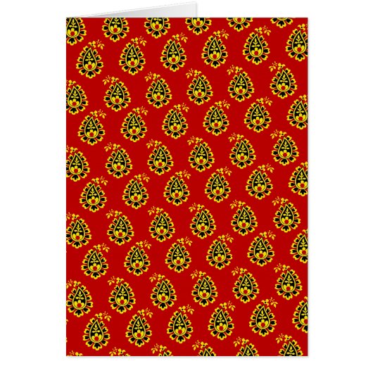 Traditional indian fabric design cards (Front)