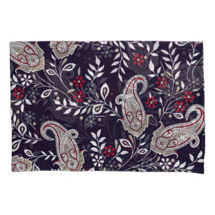Traditional Indian paisley, seamless pattern. Pillow Case