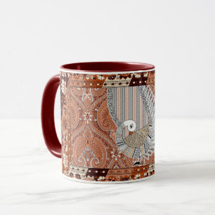 Traditional Indian Peacock  Mug