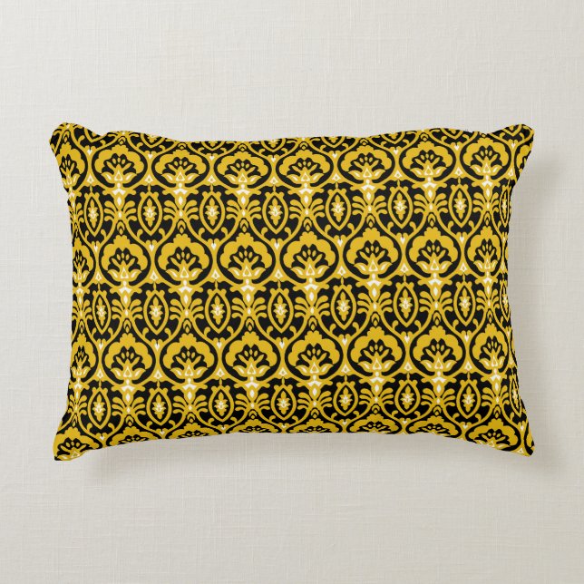 Traditional Indian Shirt Textile Design. Accent Pillow (Front)