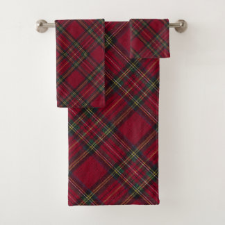 Traditional Inverness Scottish Tartan Bath Towel Set