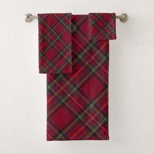 Traditional Inverness Scottish Tartan  Bath Towel Set