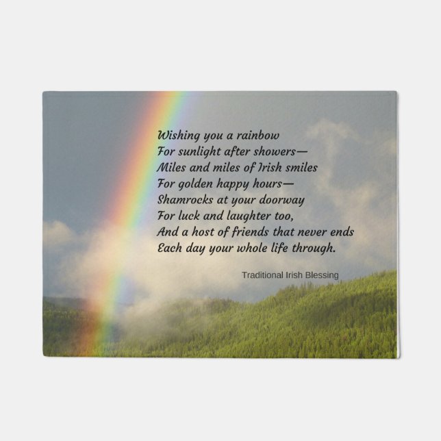 Traditional Irish Blessing Doormat (Front)