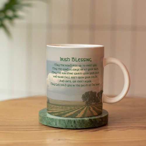 Traditional Irish Blessing Farmland Mug