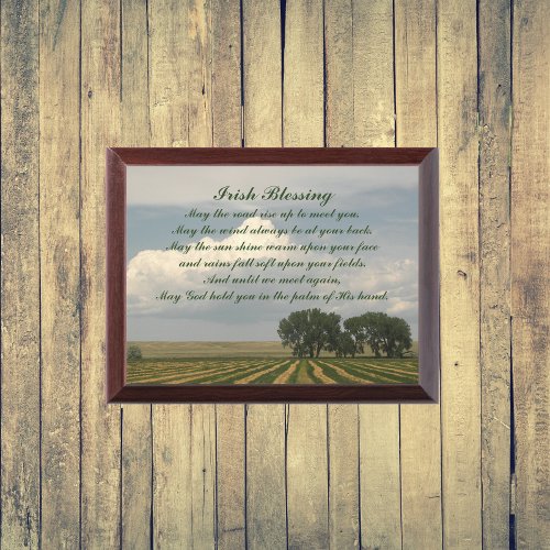 Traditional Irish Blessing Farmland Plaque