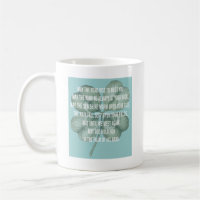 Traditional Irish Blessing Four Leaf Clover Design