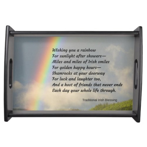 Traditional Irish Blessing Serving Tray