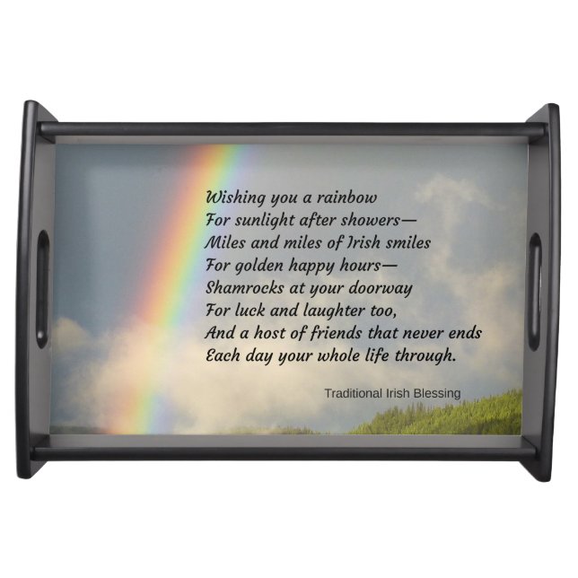Traditional Irish Blessing Serving Tray (Front)