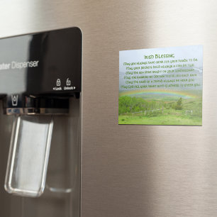 Traditional Irish Blessing Valley Rainbow Magnet