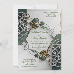 Traditional Irish Celtic Motifs & Pattern Invitation
