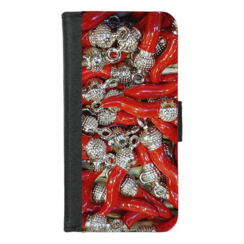 Traditional Italian amulet iPhone 87 Wallet Case