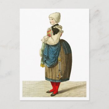 Traditional Italian Costume Of Sterzing Postcard by HTMimages at Zazzle