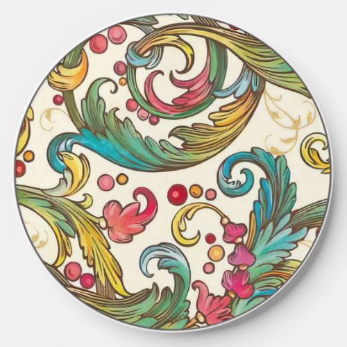 Traditional Italian Florentine Swirls  Flourishes Wireless Charger