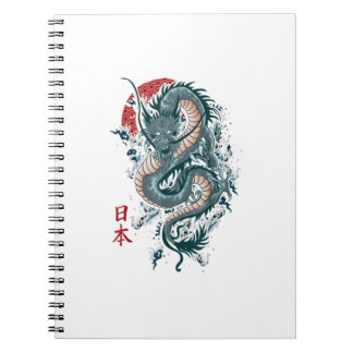 Traditional Japanese Art Dragon Japanese Dragon Notebook