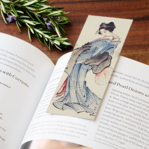 Traditional Japanese Art of Geisha in Kimono Bookmarks