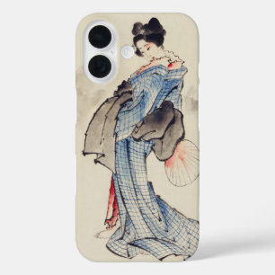 Traditional Japanese Art of Geisha in Kimono iPhone 16 Case