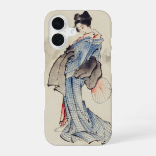 Traditional Japanese Art of Geisha in Kimono iPhone 16 Case